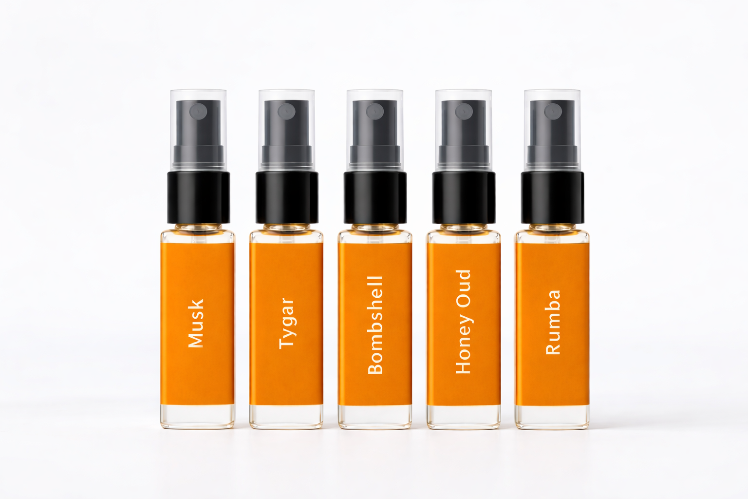 Warm Fragrance Discovery Set – 5 Premium Travel Sprays (10ml each)